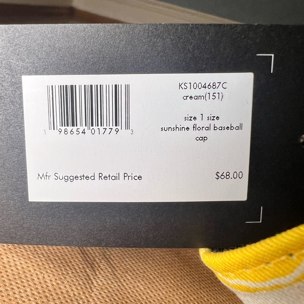 NWT Kate Spade NY Sunshine Floral Baseball Cap - Picture 6 of 6